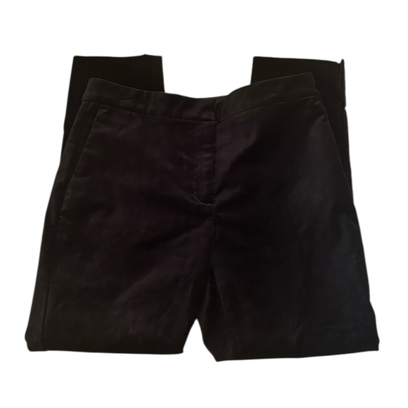 Ann Taylor Pants - Ann Taylor Velvet Black Pants Pockets Piping Size 4P